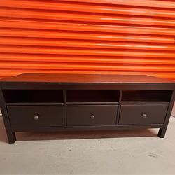 HEMNES TV unit, black-brown, 72x18 1/2x22 1/2"