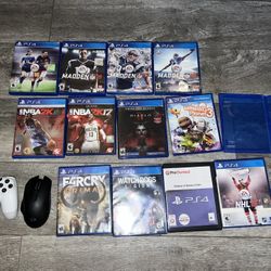 PS4 Games And Mouse , No Longer Have White Controller 