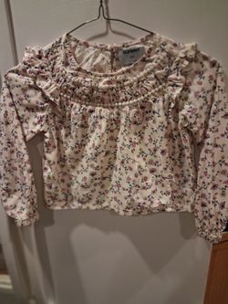 Old Navy Girls Floral Ruffle Crop Top