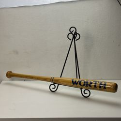 Vintage Worth 300TB Wooden Tee Ball Bat Made In USA Tullahoma TN Storage E-12