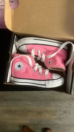 Infant Converse All Star High Tops Pink Shoes Size 5