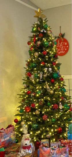 Christmas tree and outside decor