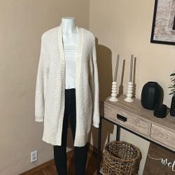 Beige Soft Cardigan  Size Large 