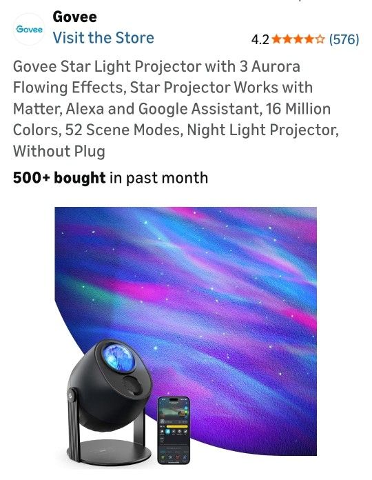 Govee Projector ( Brand New, Never Used ) For $45