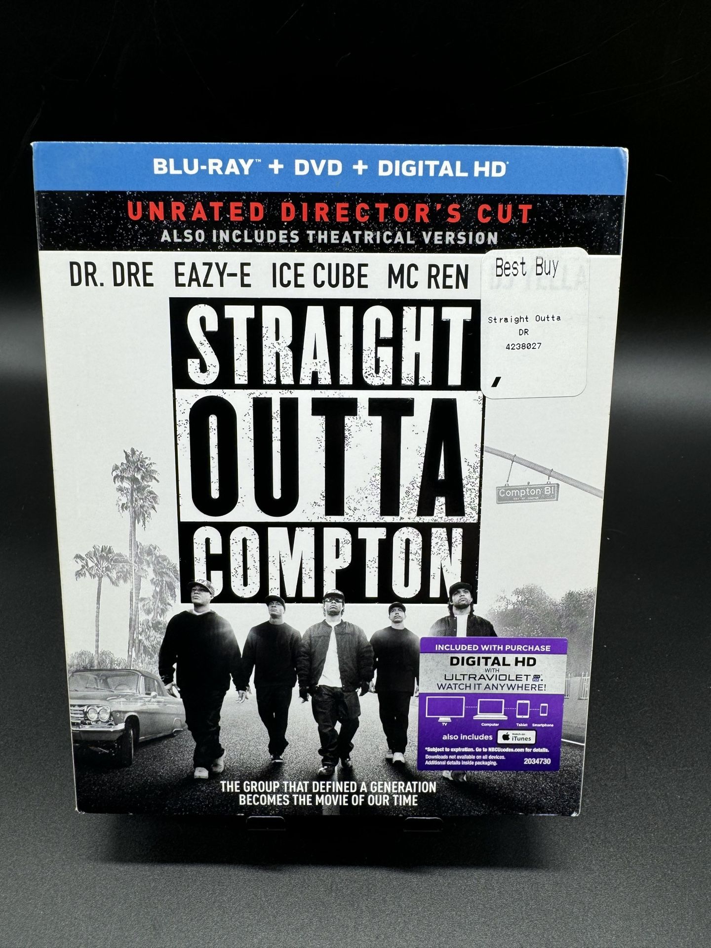 Straight Outta Compton Blu Ray DVD  Digital HD Movie New 