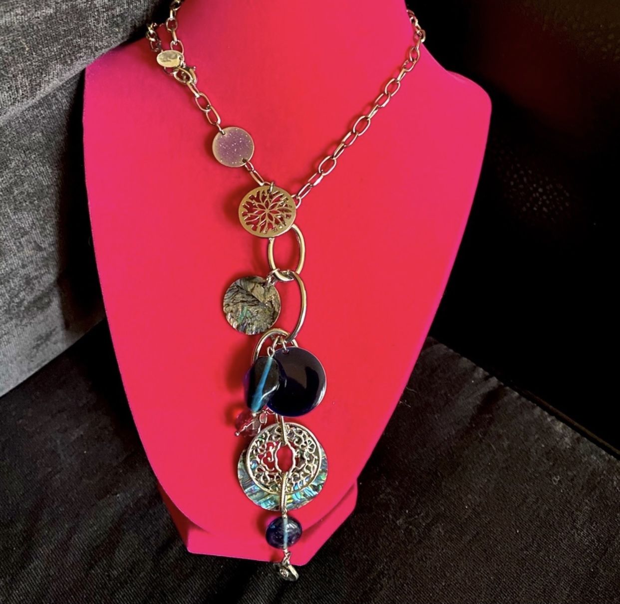 Beautiful Abalone Statement | Charm Necklace | Fashion Jewelry