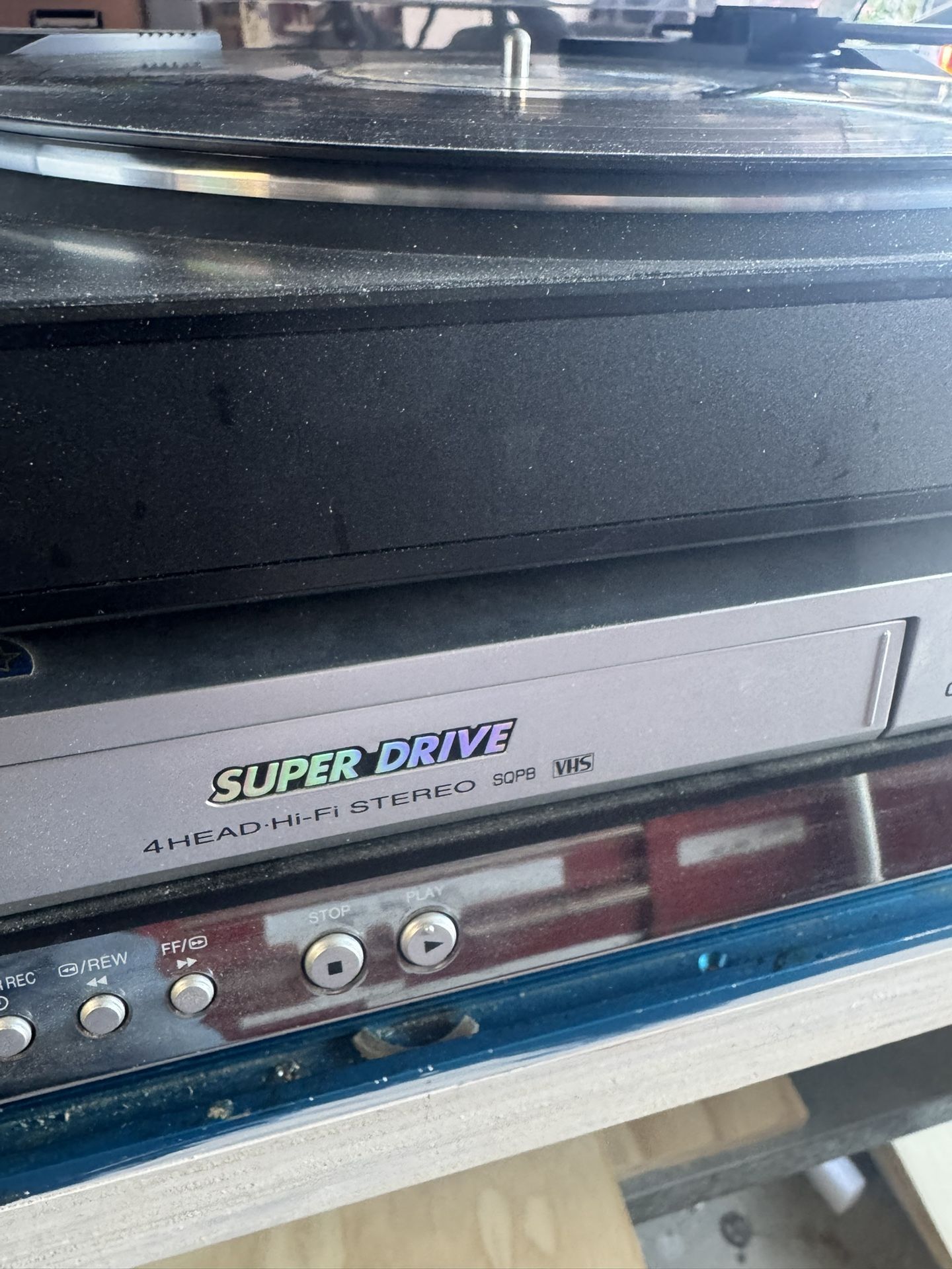 Stereo DVD VHS Surround System  Turntable And A 40 Inch Panasonic Tv , Works Perfectly 