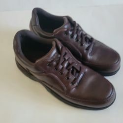 Rockport Mens Eureka Walking Shoes Brown Size 7.5