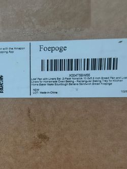 Foepoge 2-Pack Nonstick Loaf Pan Set with Liners