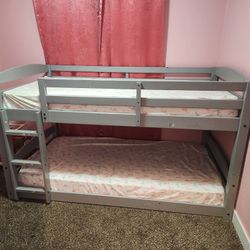 Floor Twin Bunk Beds (Mattresses Not Included)