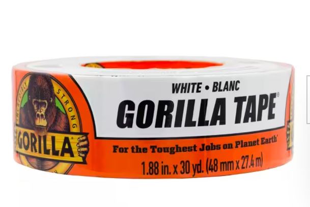 Gorilla Tape & Duck Tape - White, Black, Silver