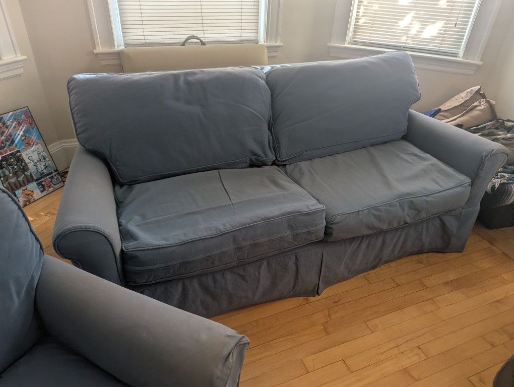 Sleeper Sofa And Swivel Chair Set