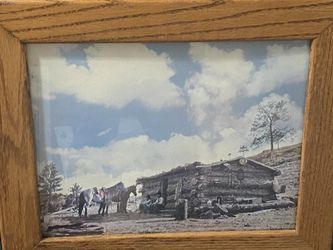 The Line Camp LA Huffman Miles City Montana Framed Print