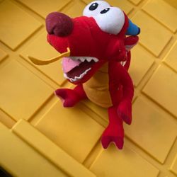 Mushu Dragon Mulan Talking Sound 8" Bean Bag Plush Toy