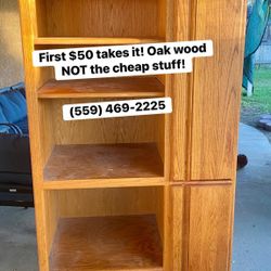 Solid Oak Cabinet 