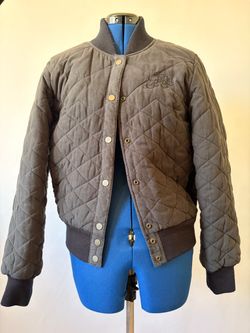 Ecko Red Women’s Quilted Bomber Jacket – Large – Y2K Streetwear