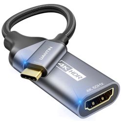 USB C to HDMI Adapter [4K@60Hz; NEW] High-Speed USB Type-C 3.1 to HDMI 2.0 Female Converter [Thunderbolt 3/4 Compatible] for iPhone 17 Series, MacBook