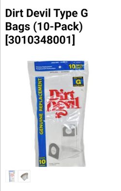 Dirt Devil Vacuum Bags