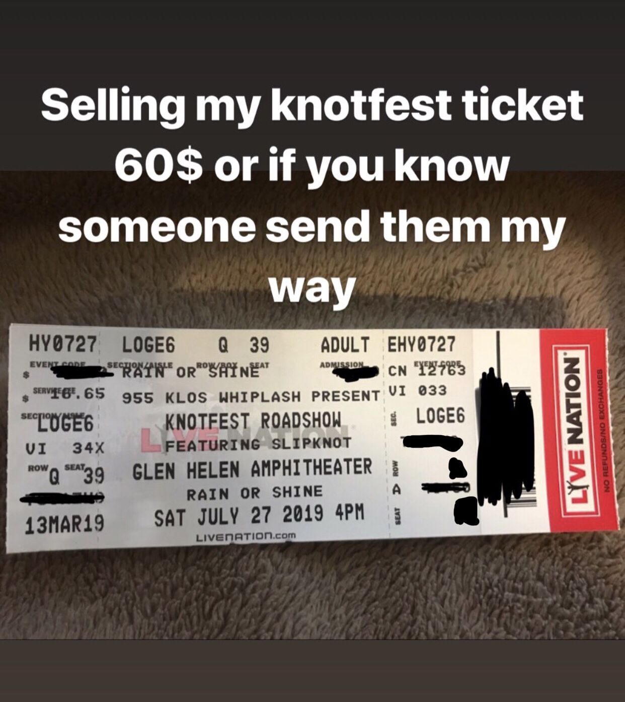 Slipknot knotfest 7/27