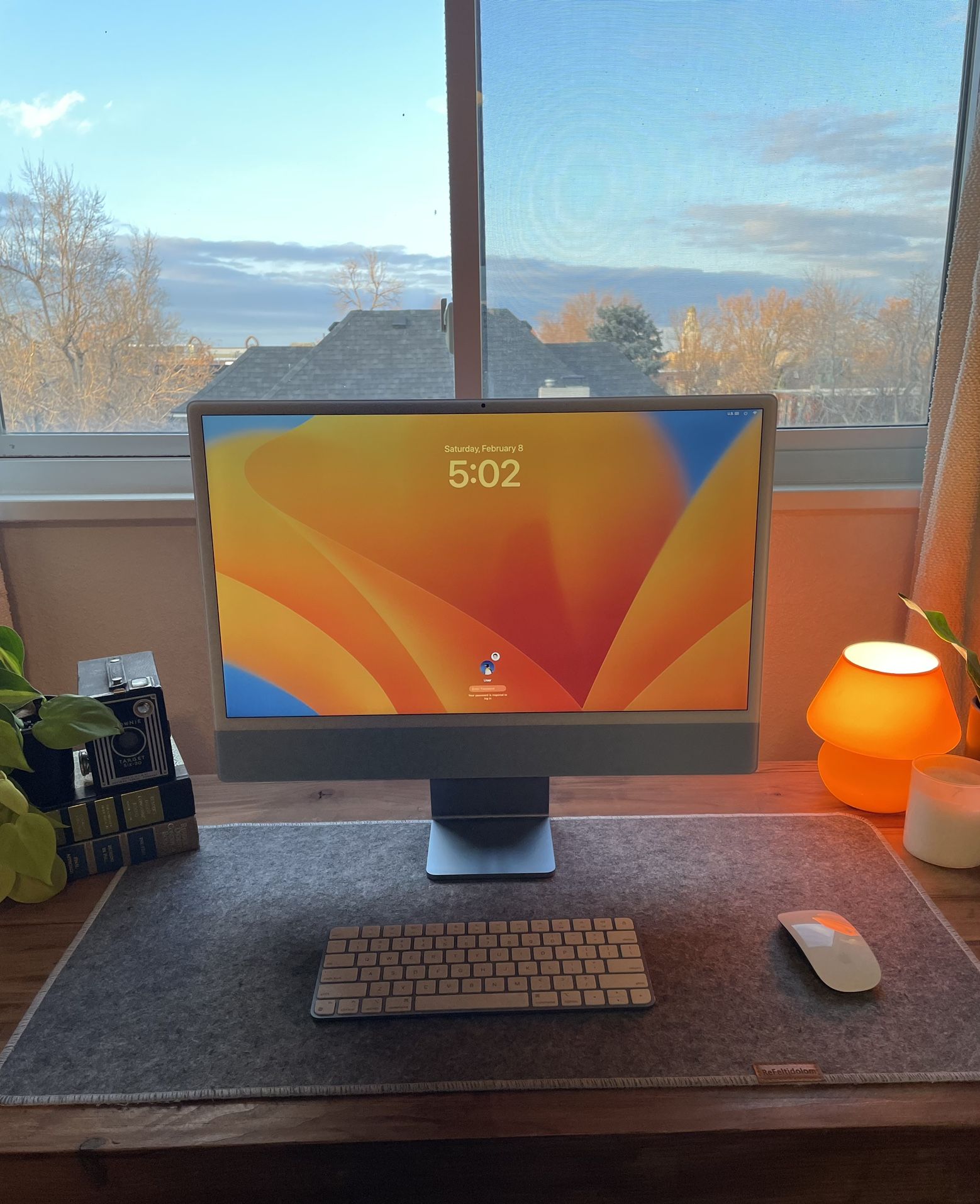 Blue M1 iMac 24”