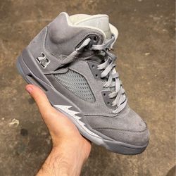 Jordan 5 wolf grey size 8.5
