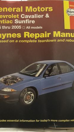 Haynes Repair Manual for chevy cavalier