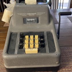 Antique Underwood Adding Machine 