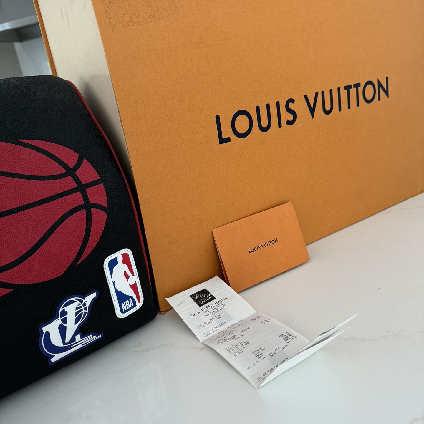 Louis Vuitton X NBA Keepall Bandouliere 55 NBA LV Basketball Bag