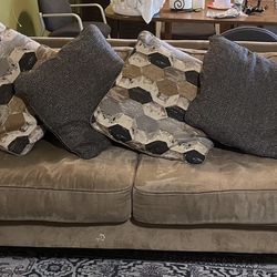 Full Couch With Pillows Included 