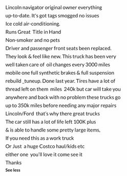 2007 Lincoln navigator