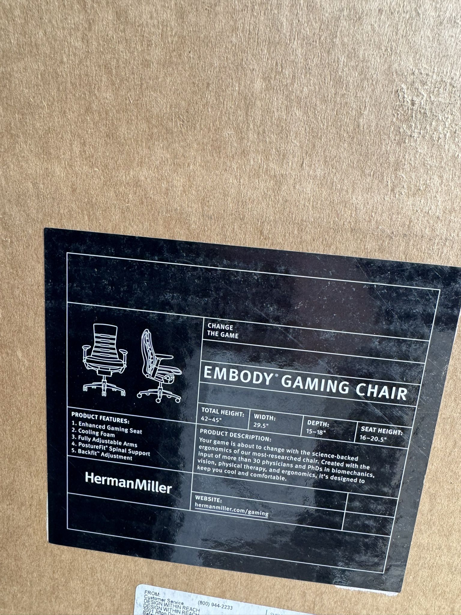 Herman Miller x Logitech Embody Gaming Chair