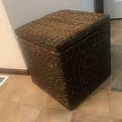 Wicker Storage Box - $25