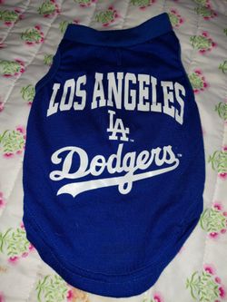Dodgers doggie/kitty accessories.  Blue Dodger shirt for a small dog.