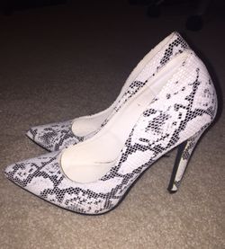 Nordstrom Snakeskin Heels - Size 8