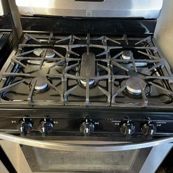 Kenmore 5 Burner Stainless Steel Gas Stove 