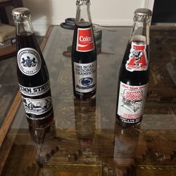 Vintage Coke Bottles- Penn State & Alabama