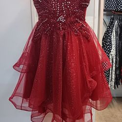Red Mini Party Dress
