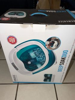New HoMedics Deep Soak Duo Foot Spa