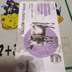 Beef Tallow for Skin – 2 Pcs Tallow and Honey Balm with Lavender Essential Oil, Beef Tallow for Face & Natural Tallow Face Moisturizer, Grass-Fed Tall