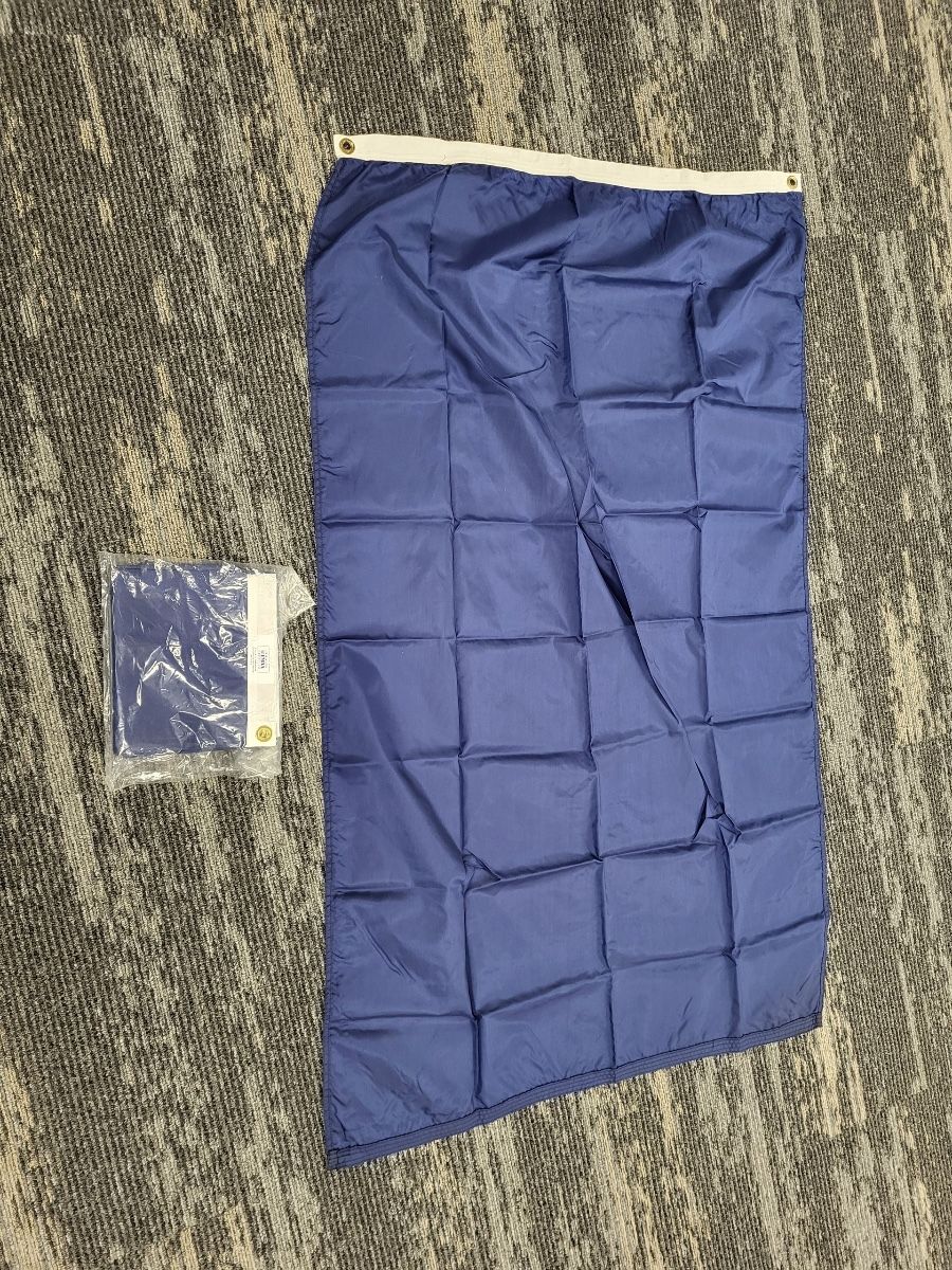 Blue Nylon Flag New 3 X 5