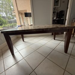 Gorgeous Marble Dining Set – Seats 6