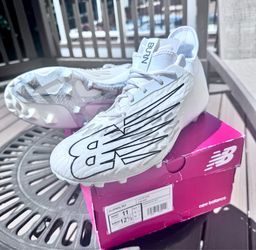 New Balance BurnX Lacrosse Cleats Size 11 Men’s – White – Good Condition w/ Box