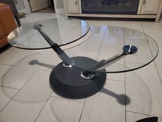 Satellite coffee table black base