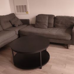 Couches And Center Coffee Table 
