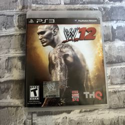 WWE 12 Sony PlayStation 3