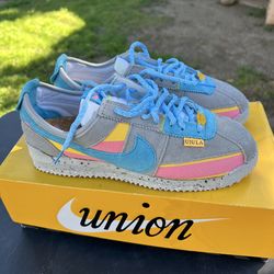 Nike Cortez Classic x Union LA Gray/Yellow 2022 Sneakers Mens size 6.5