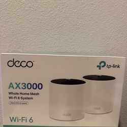 TP-Link Deco X55 AX3000 WiFi 6 Mesh System - Covers up to 4500 Sq.Ft, Replaces Wireless Router and Extender, 3 Gigabit Ports per Unit, Supports Ethern