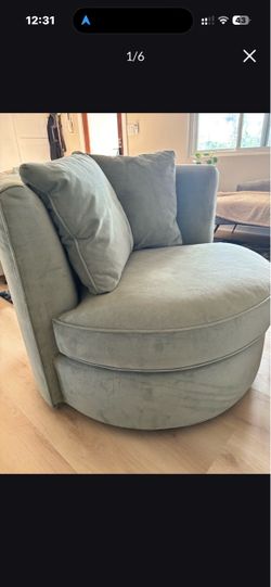 Sage Green - Room & Board Swivel Chair