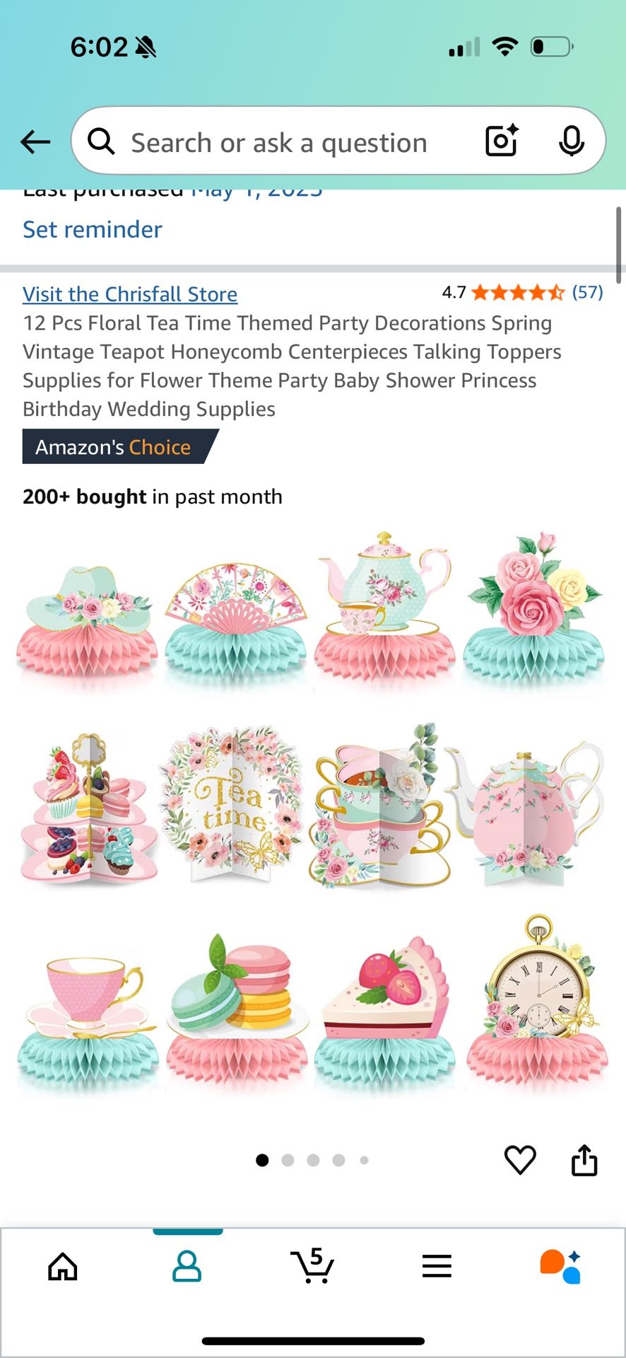 Tea Party Decor