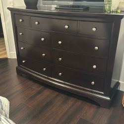 Tall Wood Dresser 